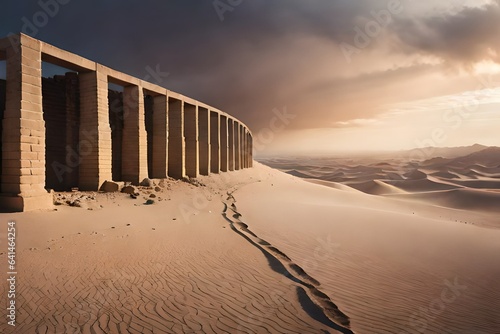 sand dunes at sunset