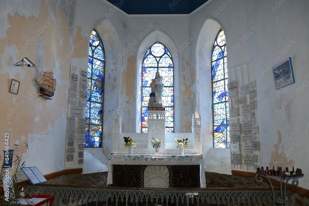 Chapelle Notre Dame de l'espérance, village de Binic - Etables sur Mer, département des Côtes d'Armor, Bretagne, France