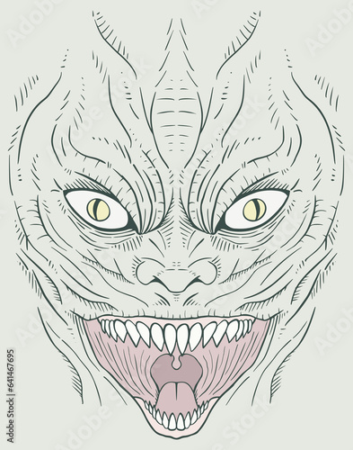 Mutant lizard face