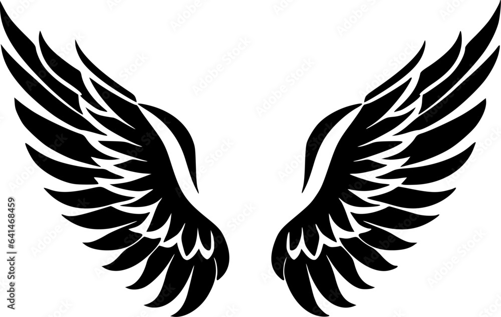 Obraz premium Angel Wings - Minimalist and Flat Logo - Vector illustration