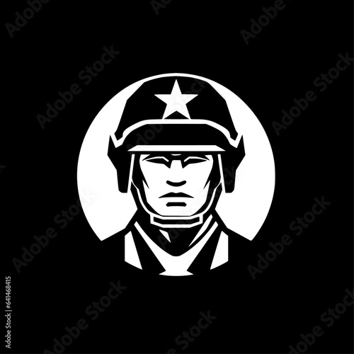 Army - Minimalist and Flat Logo - Vector illustration