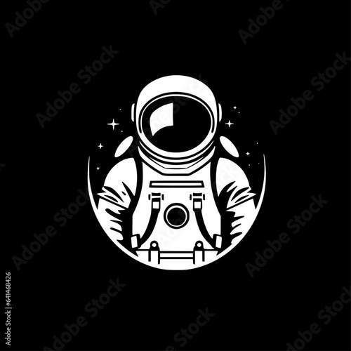 Astronaut - Minimalist and Flat Logo - Vector illustration