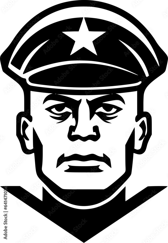 Military - Minimalist and Flat Logo - Vector illustration Military - Minimalist and Flat Logo - Vector illustration