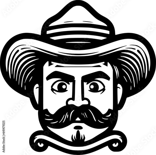 Mexican | Minimalist and Simple Silhouette - Vector illustration