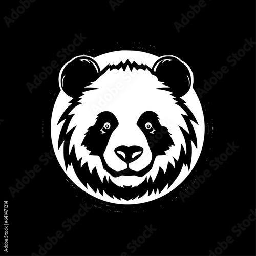 Panda | Black and White Vector illustration