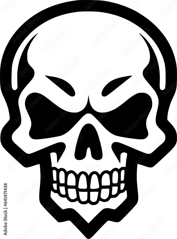 Fototapeta premium Skull - Minimalist and Flat Logo - Vector illustration