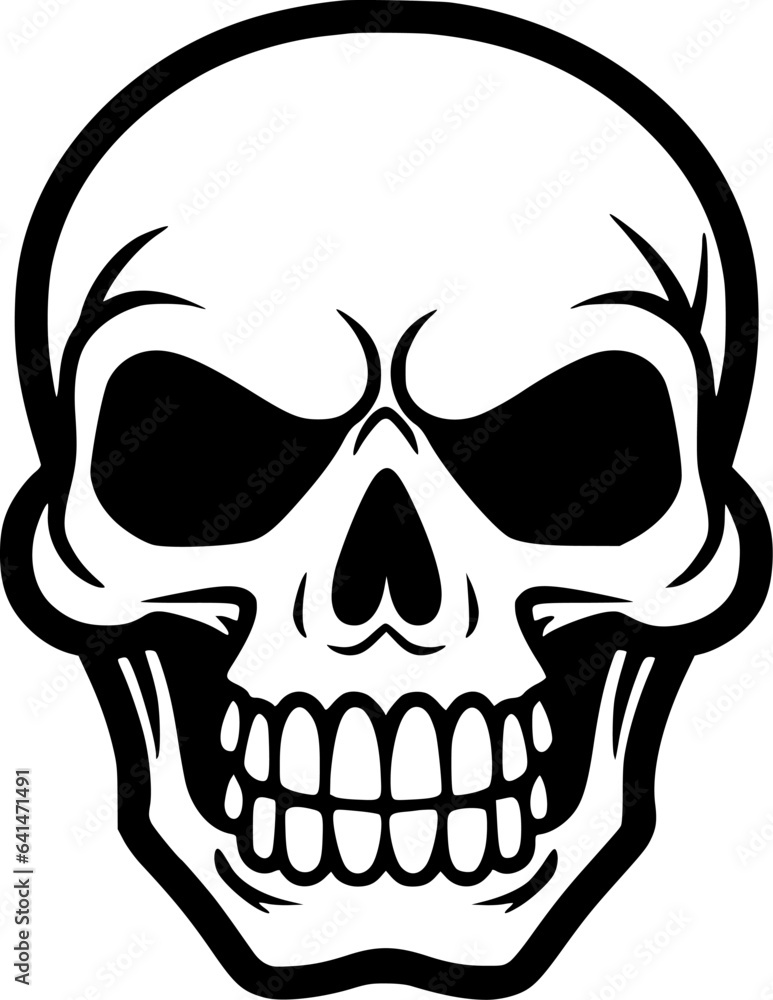 Skull | Minimalist and Simple Silhouette - Vector illustration Skull | Minimalist and Simple Silhouette - Vector illustration