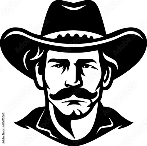Western | Minimalist and Simple Silhouette - Vector illustration
