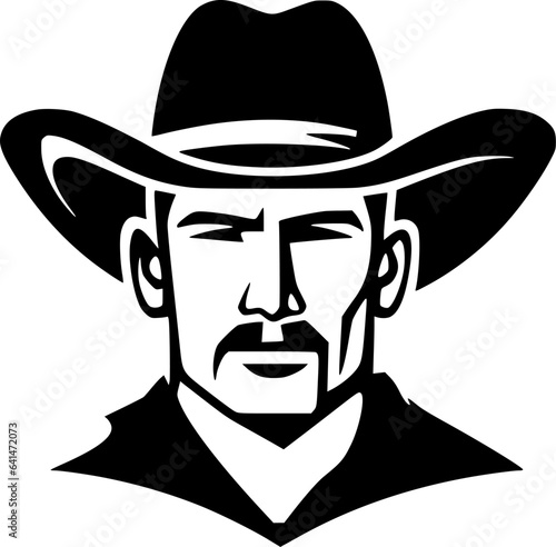 Western | Black and White Vector illustration