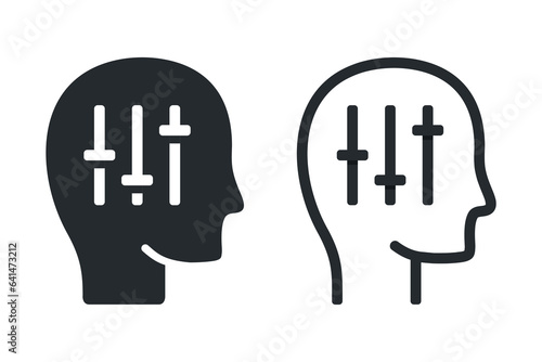 Person custom icon. Illustration vector