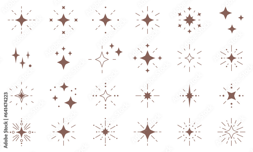 Sparkle Star Icon Set. Different forms of stars, constellations, galaxies. Sparkles and Stars Set Collection. Sparkling star icon set Sparkle Star Icon Set. Different forms of stars, constellations, galaxies. Sparkles and Stars Set Collection. Sparkling star icon set