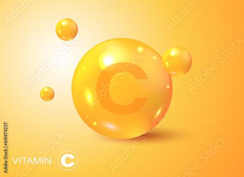 Vitamin gold shining pill capsule icon. Ascorbic acid. Shining golden substance drop. Meds for heath ads. Treatment cold flu. Vitamin C gold shining pill. Vitamin complex. Vitamin C
