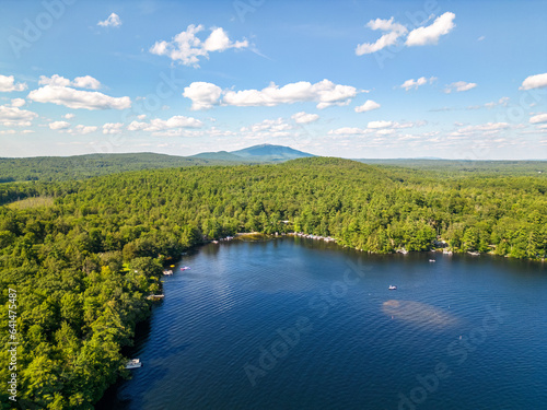 Fototapeta Naklejka Na Ścianę i Meble -  Mount Monadnock, NH seen above Laurel Lake in Fitzwilliam New Hampshire