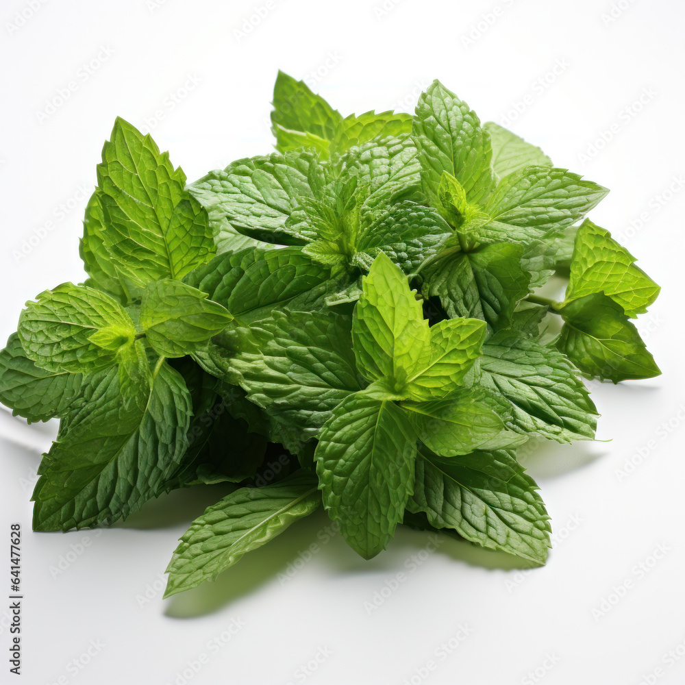 Fresh mint isolated on white background