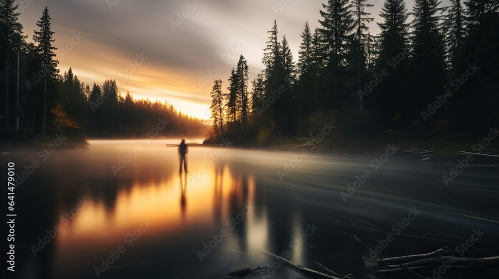 Nature and outdoor adventures with people motion blur Nature and outdoor adventures with people motion blur