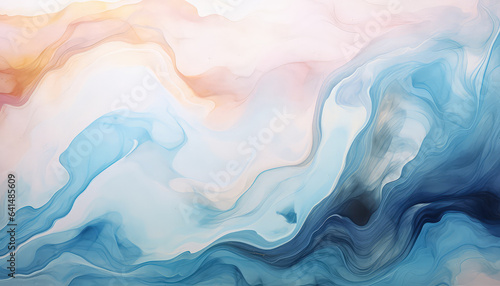 A marbling art with a unique and eye-catching design, like a kaleidoscope or a stained-glass window.