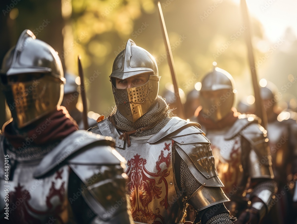 a group of people in armor a group of people in armor