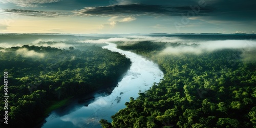 a river running through a forest © sam