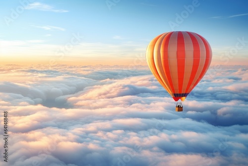 Foto a hot air balloon in the sky