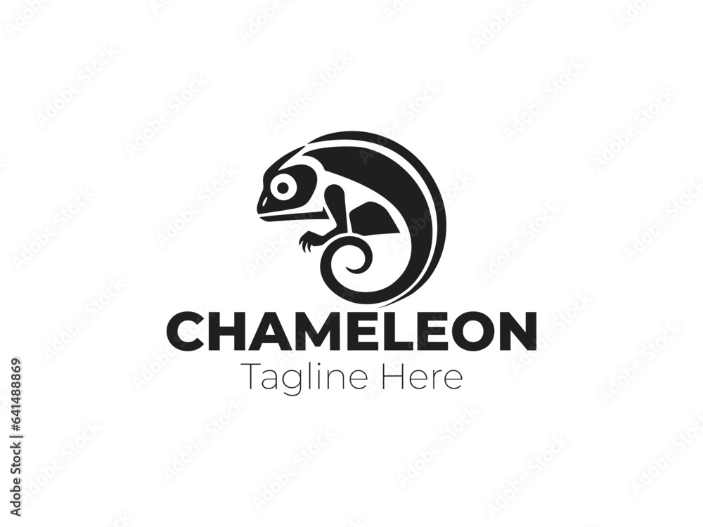 chameleon logo design icon, animal symbol for business branding. Vector illustration professional logo. chameleon logo design icon, animal symbol for business branding. Vector illustration professional logo.