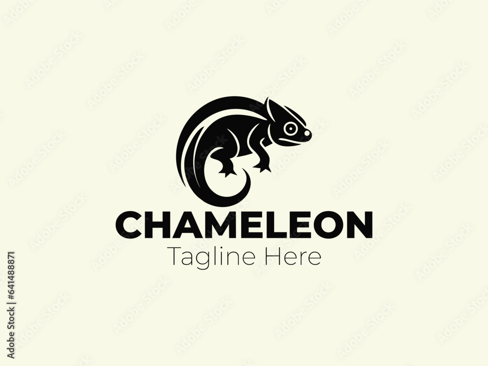 chameleon logo design icon, animal symbol for business branding. Vector illustration professional logo. chameleon logo design icon, animal symbol for business branding. Vector illustration professional logo.