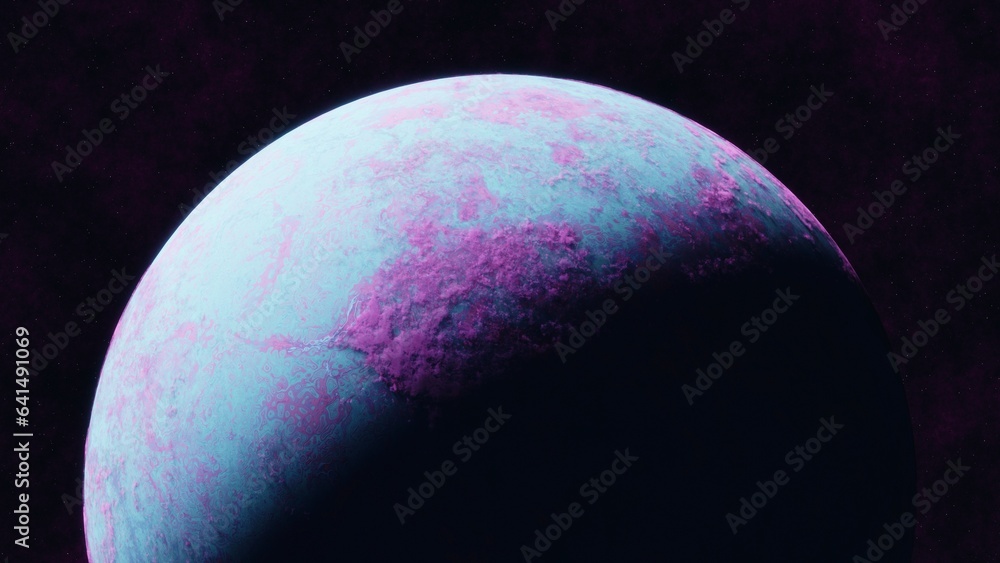 Obraz premium Ocean Space Planet - Telescopic view