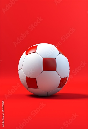 Asoccer ball in vibrant pop art and minimalist style  capturing the dynamic energy and excitement of the sport.