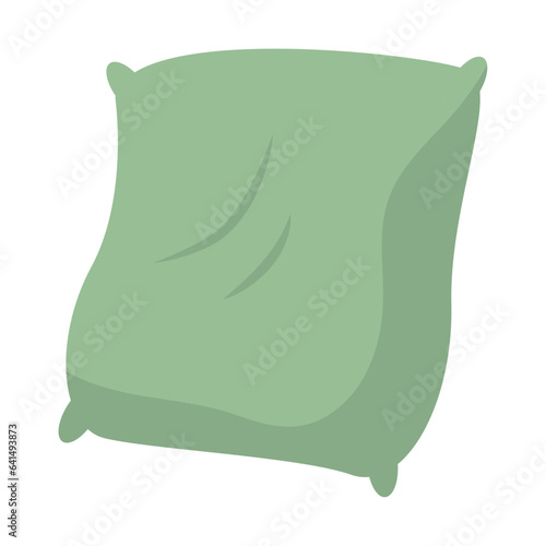 Isolated colored pillow icon Home decoration Vector