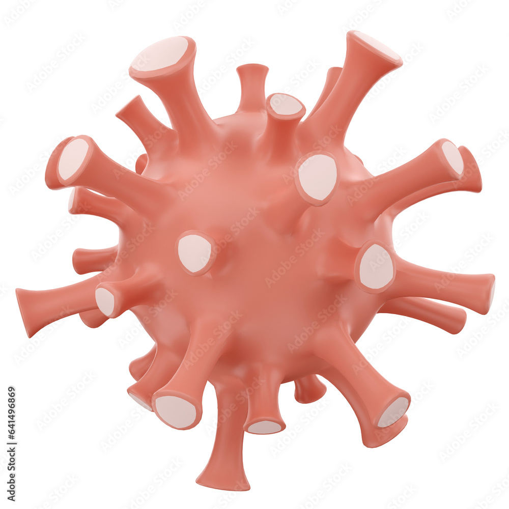 virus 3D render isolated background virus 3D render isolated background