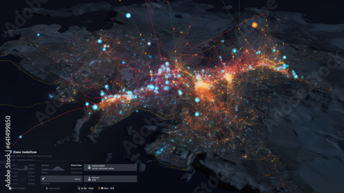 The world at night  illuminated by countless lights