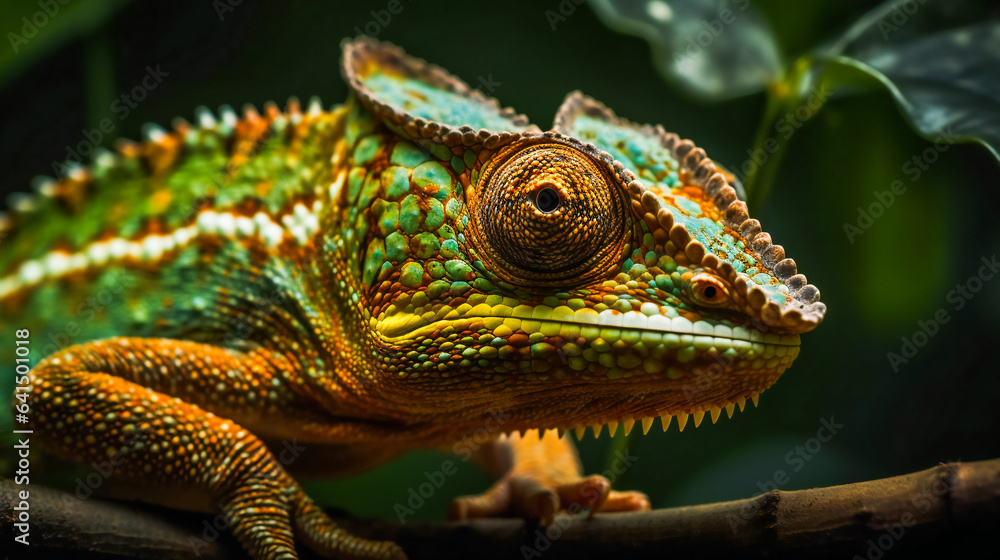 Obraz premium Colorful Chameleon. 