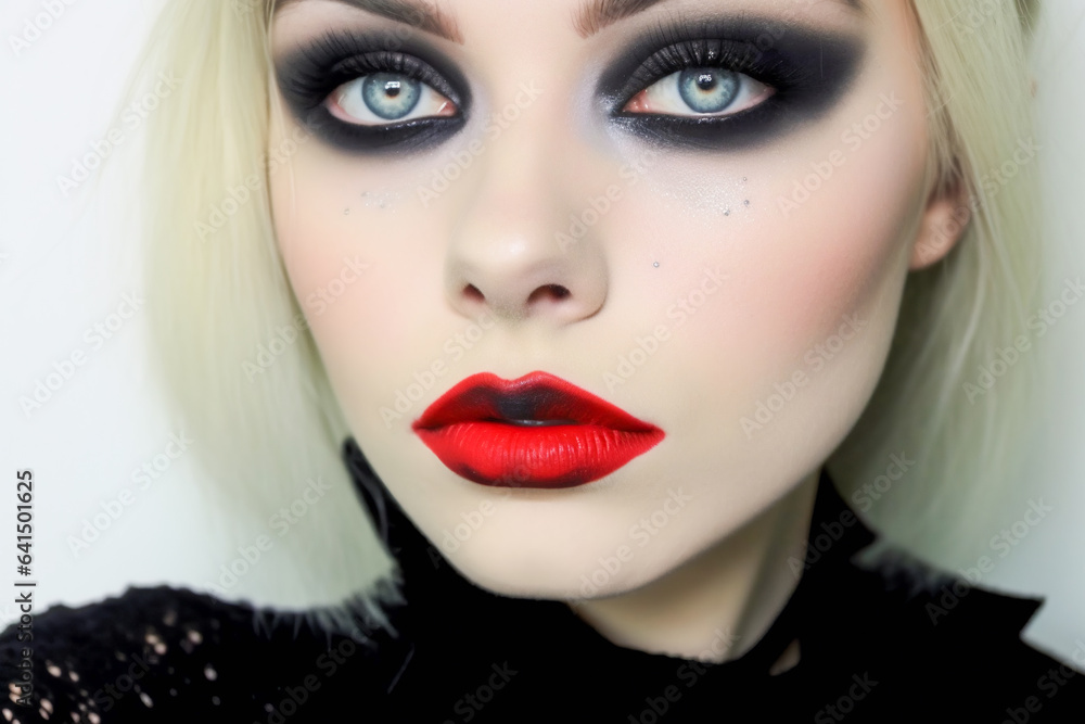 Smoky Eyes and Red Lips Revolt. Glamour with Attitude. Smoky Eyes and Red Lips Revolt. Glamour with Attitude.