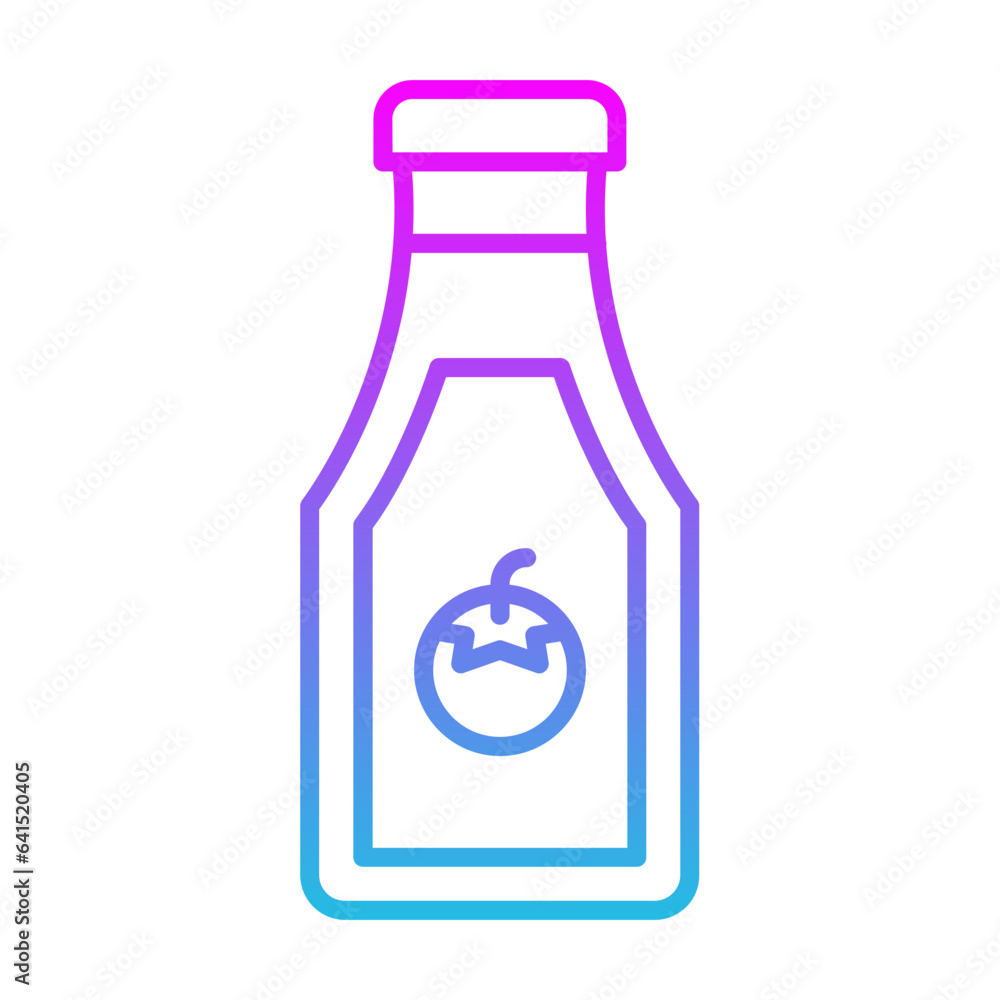 Ketchup Bottle Icon Ketchup Bottle Icon