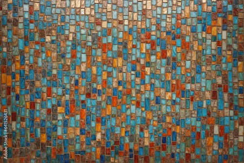 Mosaic Texture Background, Colorful Mosaic Texture Background, Mosaic Wallpaper, Mosaic Background, AI Generative © Forhadx5