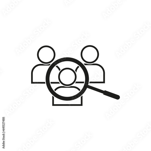 Human resource icon. Recruit linear sign. Vector illustration. EPS 10.