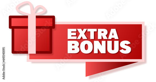 Fotografie extra bonus stickers illustration