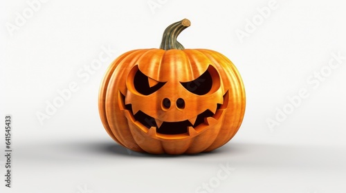 halloween pumpkin isolated on white