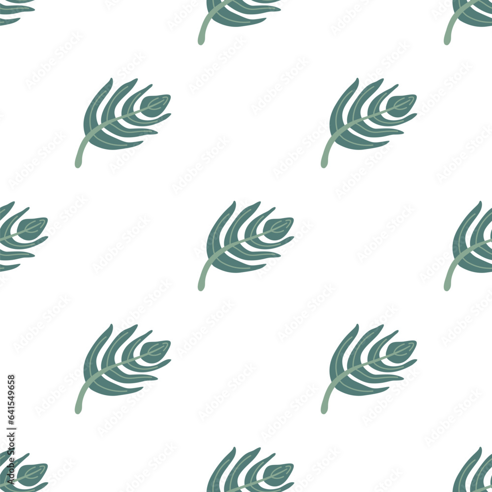 Seamless pattern with leaves monstera