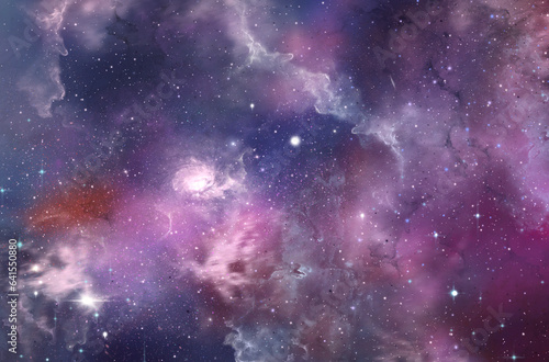 Fototapeta Naklejka Na Ścianę i Meble -  A space of the galaxy ,atmosphere with stars at dark background.