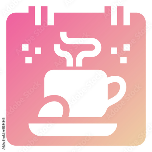 coffee time icon illustration