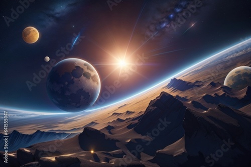 earth and sun