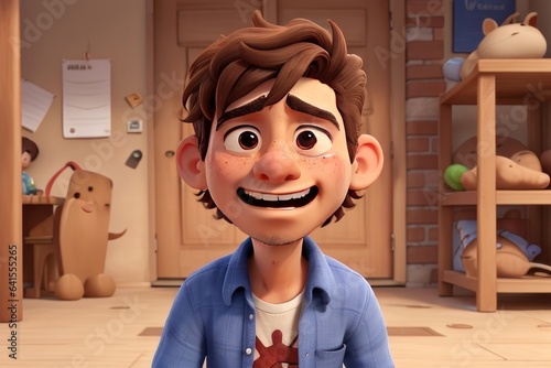 portrait of a young crying men