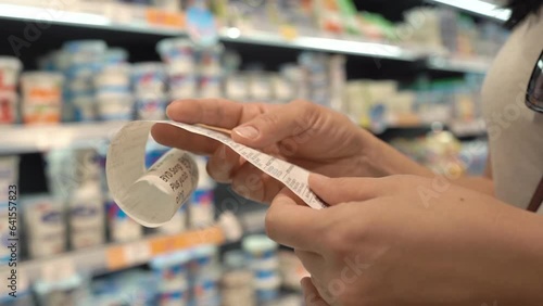 Food prices are rising. Confused customer looking at receip