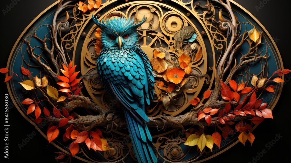 custom made wallpaper toronto digitalA blue bird perched on a tree branch