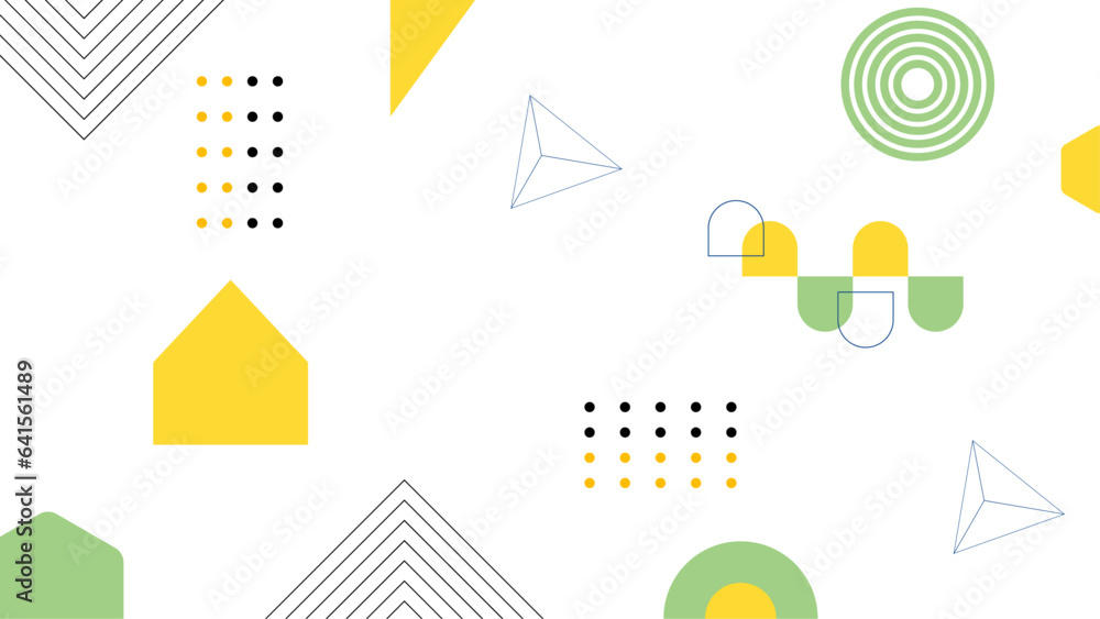 Yellow green and white modern geometric background with shapes Yellow green and white modern geometric background with shapes