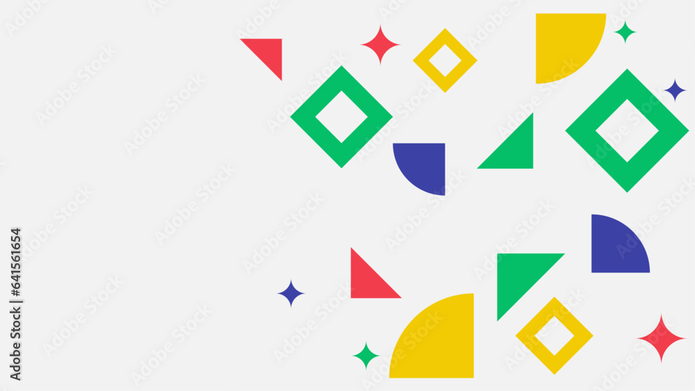 Colorful modern geometric background with shapes Colorful modern geometric background with shapes