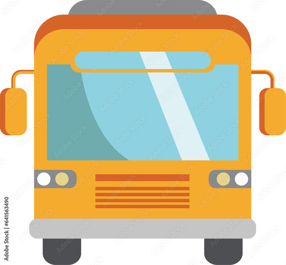 Plan view bus illustration icon Plan view bus illustration icon