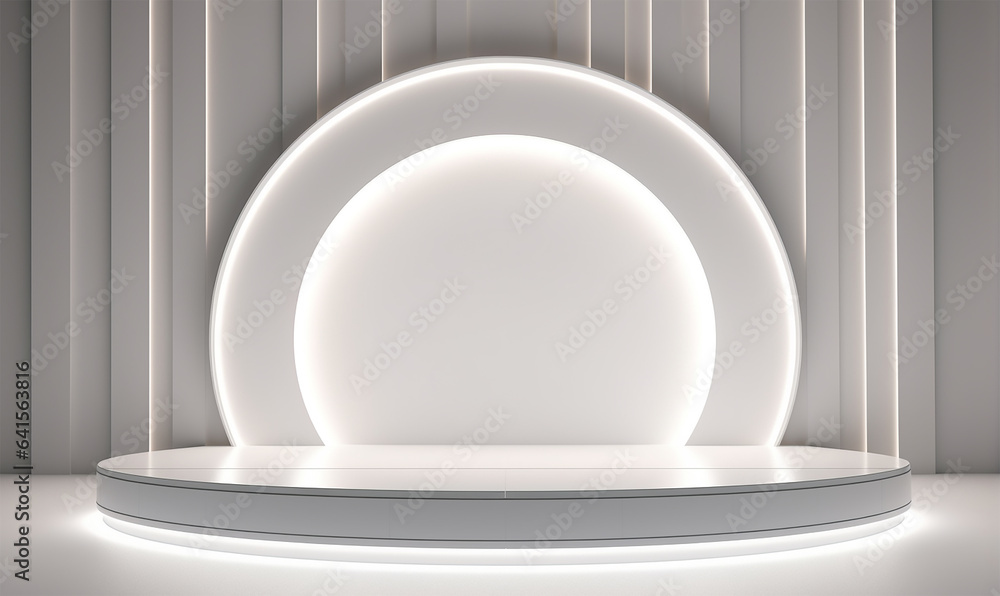 Decorative white panels enhanced with hidden lighting to create a beautiful light background Decorative white panels enhanced with hidden lighting to create a beautiful light background