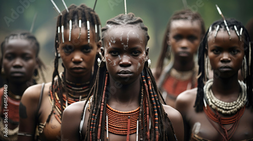 Asaro traditional tribes in Papua New Guinea