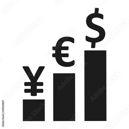 kurs graph icon illustration
